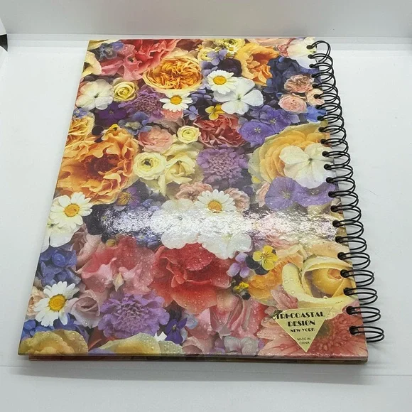 New Tri Coastal Design Floral Pattern Personal Journal Notebook Spiral Bound - Picture 2 of 8